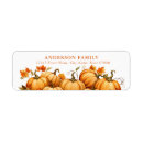 Search for fall harvest return address labels Orange