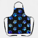 Search for black paw print aprons Cat