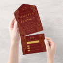 Search for maroon and gold wedding invitations Vintage