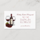 Recherche de vin vintage cartes visite Raisins