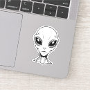 Search for alien face stickers Head