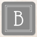 Recherche de motif gris dessous de verres Monogrammé