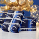 Search for blue and silver wrapping paper Navy
