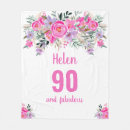 Search for 90th birthday blankets Ninety