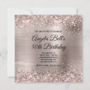 Search for champagne 50th birthday invitations Glitter