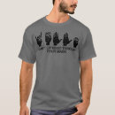 Search for hard of hearing tshirts Alphabet