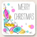Search for retro christmas coasters Mid century
