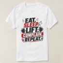 Search for eat sleep lift tshirts Gym lover