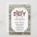 Search for vintage baseball baby shower invitations Rustic