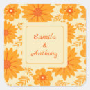 Search for flower pattern stickers Orange