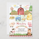 Search for farmhouse birthday invitations Animals