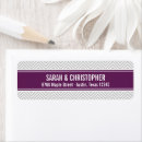 Search for purple and grey return address labels Girly