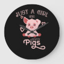Recherche de porcelets horloges Cochon