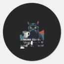 Search for do not drink stickers Crazy cat lady