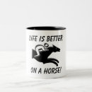 Search for funny racing mugs Horse