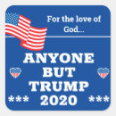 Search for anyone but trump stickers Usa