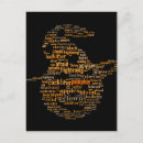Search for word cloud postcards Black