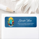 Search for surfboard return address labels Palm trees