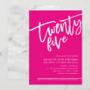Search for 25th birthday invitations Minimalist