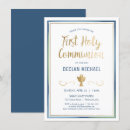 Search for white and gold first communion invitations Holy