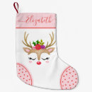 Recherche de rennes chaussette de noël Girl