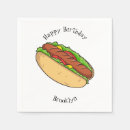 Recherche de hot dogs serviettes Nourriture