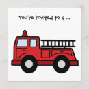 Search for firetruck birthday invitations Firemen