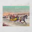 Recherche de chevaux neige cartes postales Nouvelle année