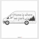 Recherche de mouvement voiture autocollants Camper
