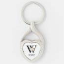 Search for initial w keychains Elegant