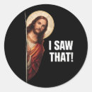 Search for funny jesus stickers Jesus saw that