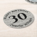 Search for silver glitter coasters Birthday