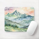 Recherche de montagne tapis souris Aquarelle