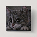 Recherche de chaton noir et blanc badges Minou
