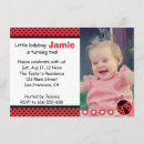 Search for ladybug 4x6 invitations Polka dots
