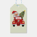 Search for vintage santa gift tags Poinsettia