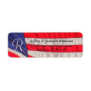 Search for united states flag return address labels Red white and blue
