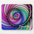Recherche de spirale fractale tapis souris Rose
