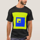 Recherche de carré bleu tshirts Géométrique