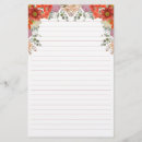 Search for lined floral stationery paper Botanical
