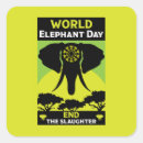 Search for save the elephant stickers World elephant day