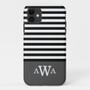 Recherche de rayé noir et blanc iphone coques Monogramme