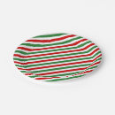 Search for candy cane christmas plates Red