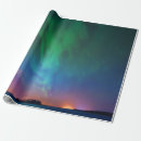 Search for northern lights wrapping paper Sky