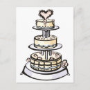 Recherche de gâteau mariage cartes postales Bride