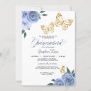 Search for blue butterfly birthday invitations Princess