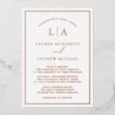 Search for rose gold border invitations Minimalist