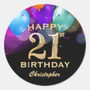 Search for 21 happy birthday stickers Twenty first birthday