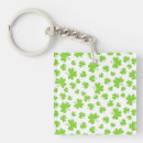 Search for four leaf clover square keychains Lucky charm