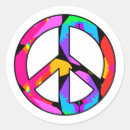 Search for peace sign stickers Black